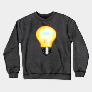 Light Bulb Digital Painting Crewneck Sweatshirt